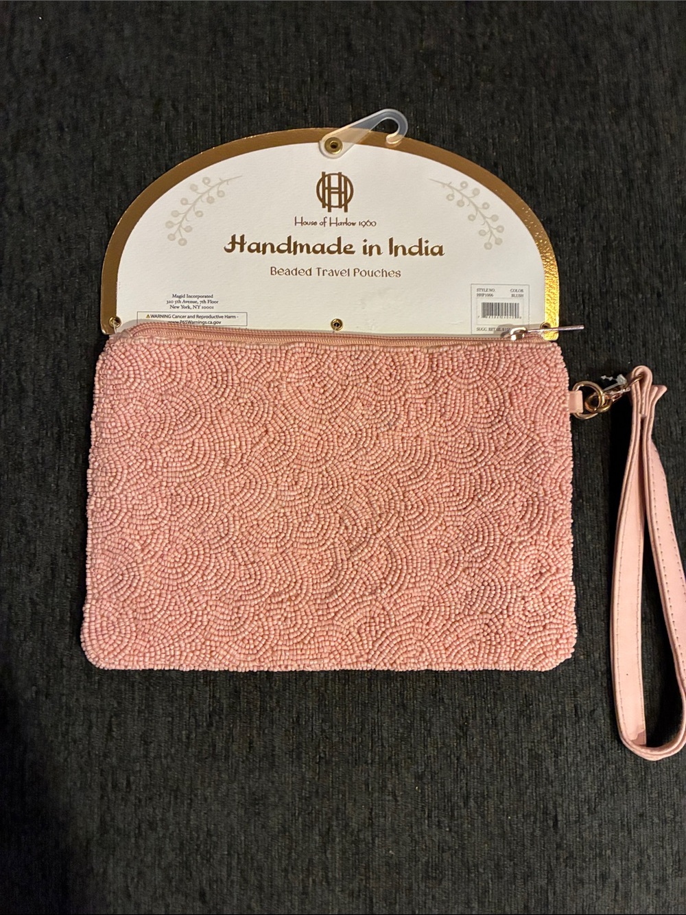 Pink 'Cheers' Hooked Wristlet - Picture 3 of 3